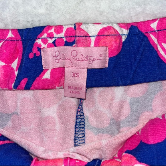 Lilly Pulitzer Off Shoulder Laurana Dress Sz XS Ikat Blue Mocean Engineered - Picture 7 of 12